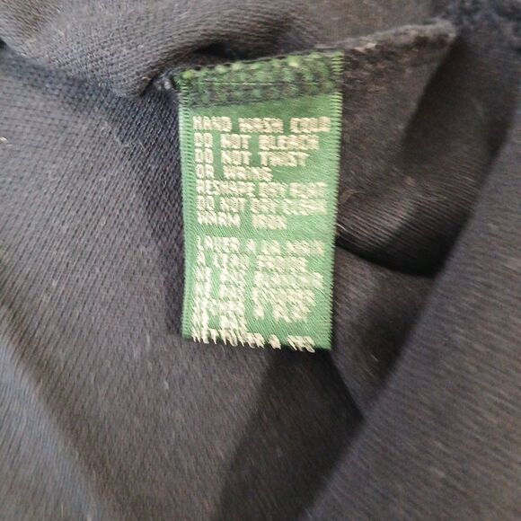 Ralph Lauren Womens Black Short Sleeve Gold Crest Crown Logo  Polo Shirt Size PS - Picture 5 of 6